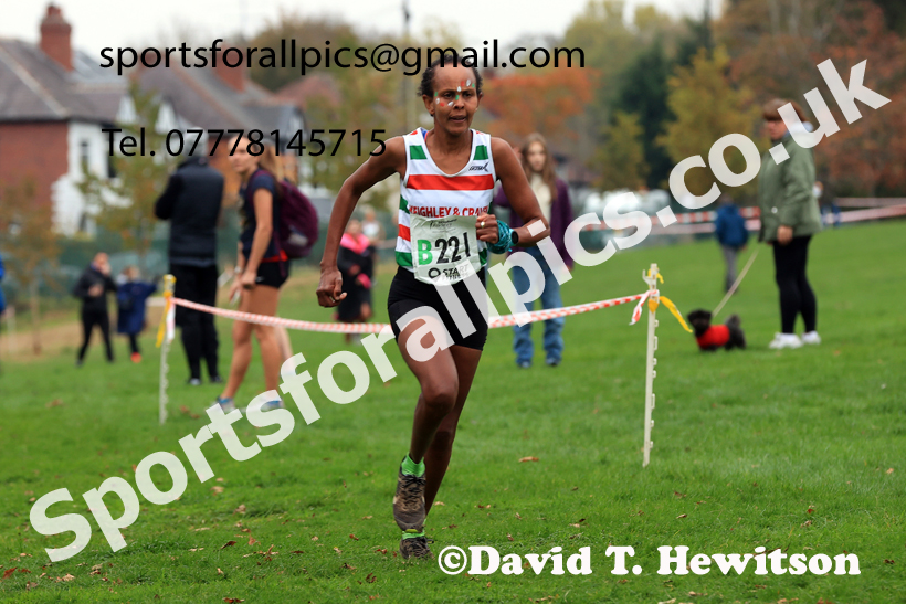 Senior Womens relay, 2025 Northern Cross Country Relays, Graves Park, Sheffield. Photo: David T. Hewitson/Sports for All Pics